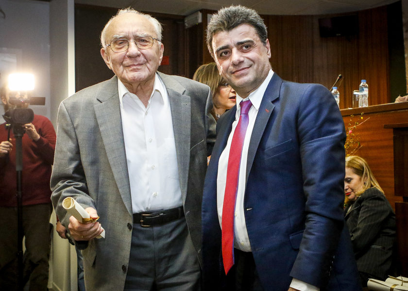 Ο Βαγγέλης Φουντουκίδης με τον Γιώργο Λυκουρόπουλο