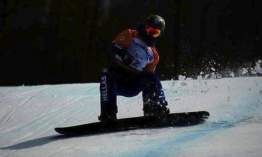 O Πετράκης στην 19η θέση στο Banked Slalom