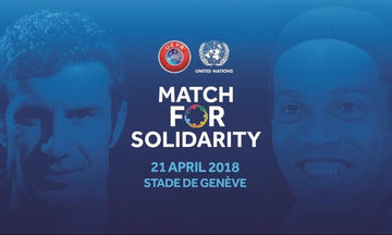 Ο Νικοπολίδης στο «Match for Solidarity» που διοργανώνουν UEFA και ΟΗΕ