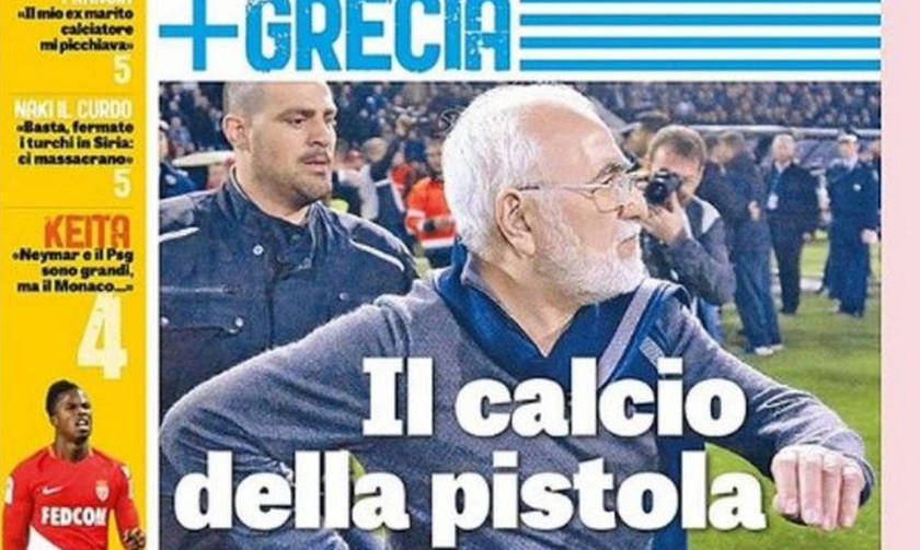 "Gazzetta dello Sport": «Tο ποδόσφαιρο του πιστολιού»