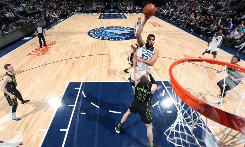 NBA: Ο Τάουνς των 56 πόντων και οι Γκρίζλις - Αποτελέσματα, βαθμολογίες