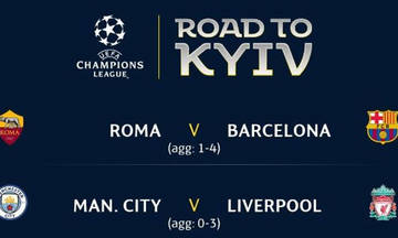 Champions League LIVE : Mαν. Σίτι-Λίβερπουλ, Ρόμα-Μπαρτσελόνα