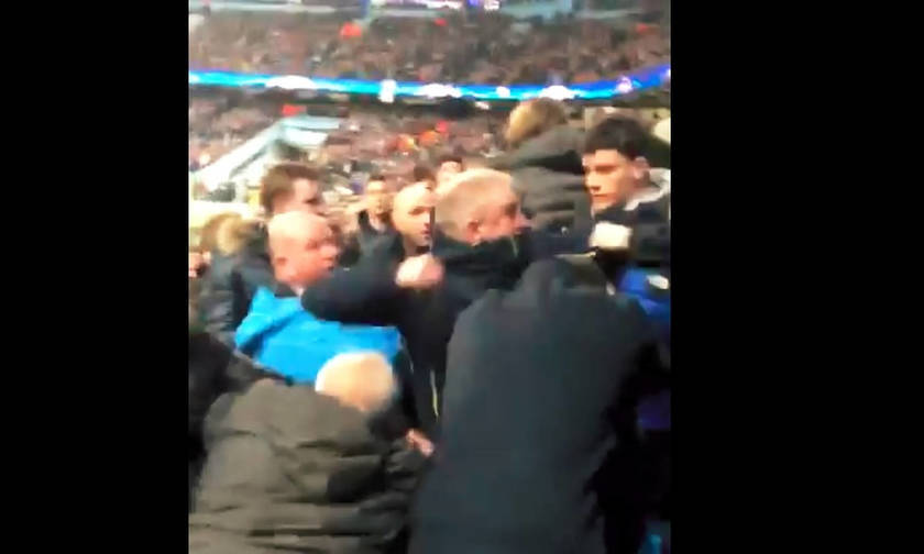 Ξύλο στις κερκίδες του "Etihad"! (vid)