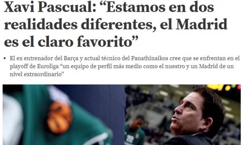 Πασκουάλ: «Η αποχώρηση από την Ευρωλίγκα δεν είναι απειλή, αλλά απόφαση»