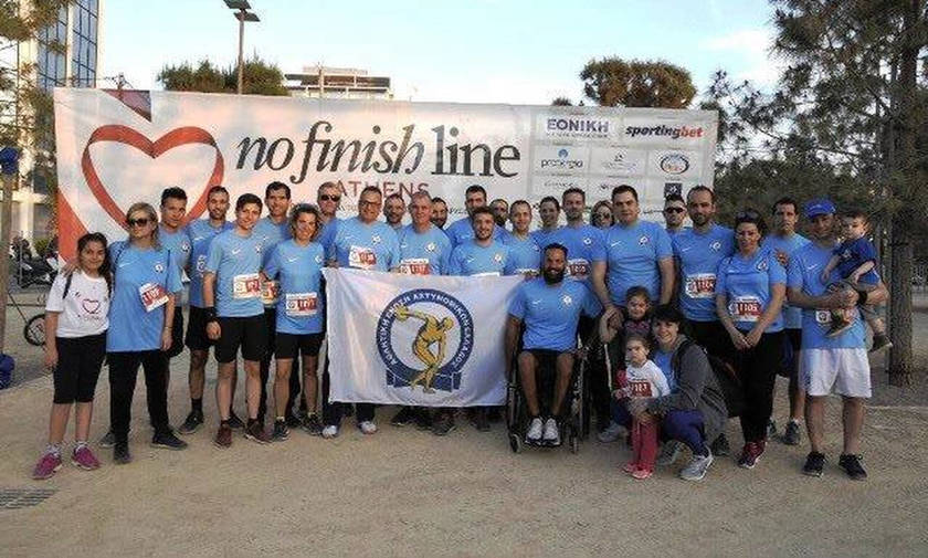 Δυναμικό παρών της Αθλητικής Ένωσης Αστυνομικών στο 2ο No Finish Line Athens