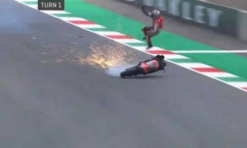 Moto GP: Τρομερό ατύχημα του Πίρο στην πίστα του Μουτζέλο