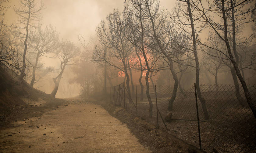 Συγκλονιστικό βίντεο από τη φωτιά στην Κινέτα