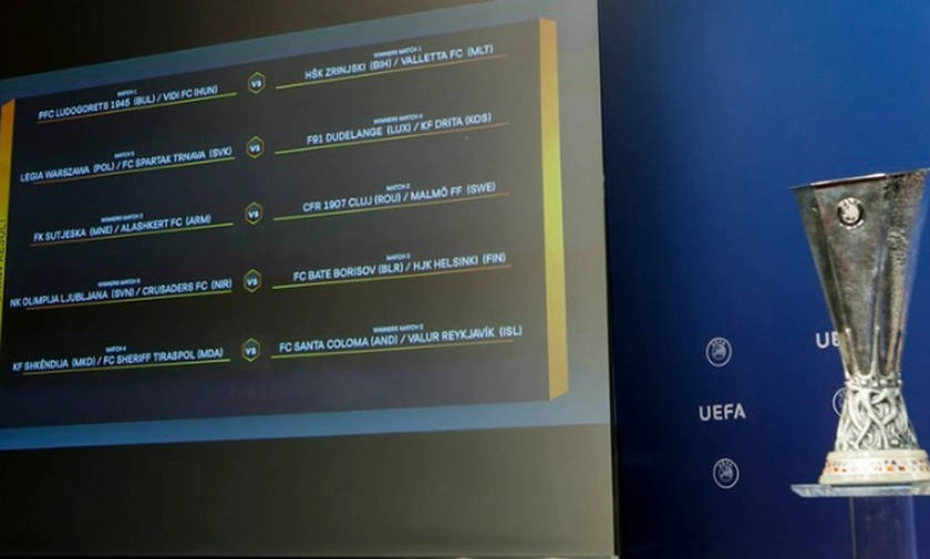 Europa League: Όλη η κλήρωση του Γ' προκριματικού γύρου