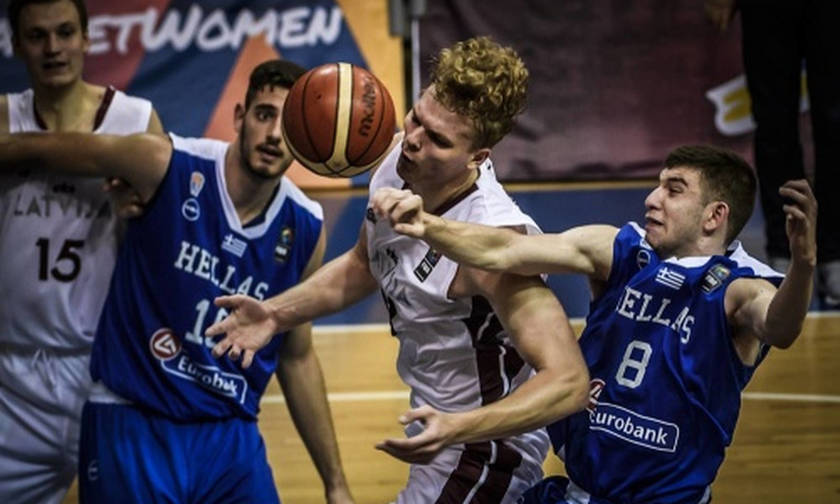 Ήττα της Ελλάδας από τη Λετονία στο Ευρωπαϊκό Πρωτάθλημα Εφήβων