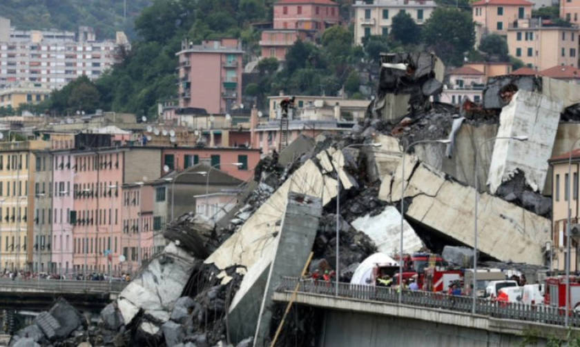 Γένοβα: Τουλάχιστον 35 οι νεκροί από την κατάρρευση της γέφυρας