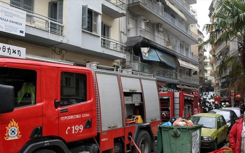 Θεσσαλονίκη: Πυρκαγιά στην Αγία Τριάδα