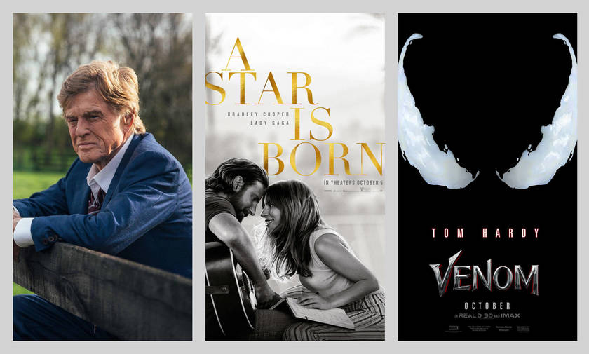 Ταινίες της εβδομάδας: «Ένα αστέρι γεννιέται», «Ο Κύριος και το όπλο» και «Venom»