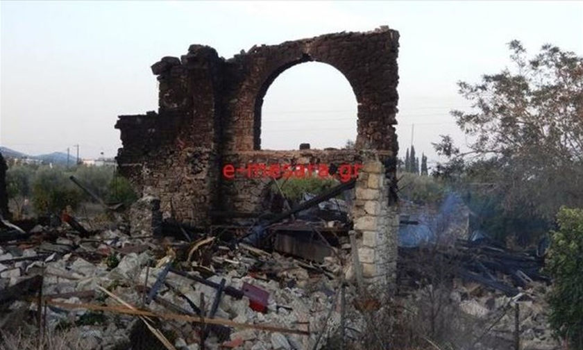 Κρήτη: Έκρηξη ισοπέδωσε εγκατάσταση με ρακοκάζανο στη Μεσαρά (pics)