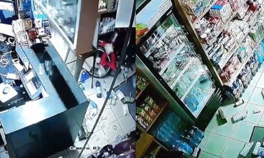 Βίντεο: Η στιγμή του μεγάλου σεισμού στη Ζάκυνθο -Ανοίγουν ψυγεία, αδειάζουν ράφια