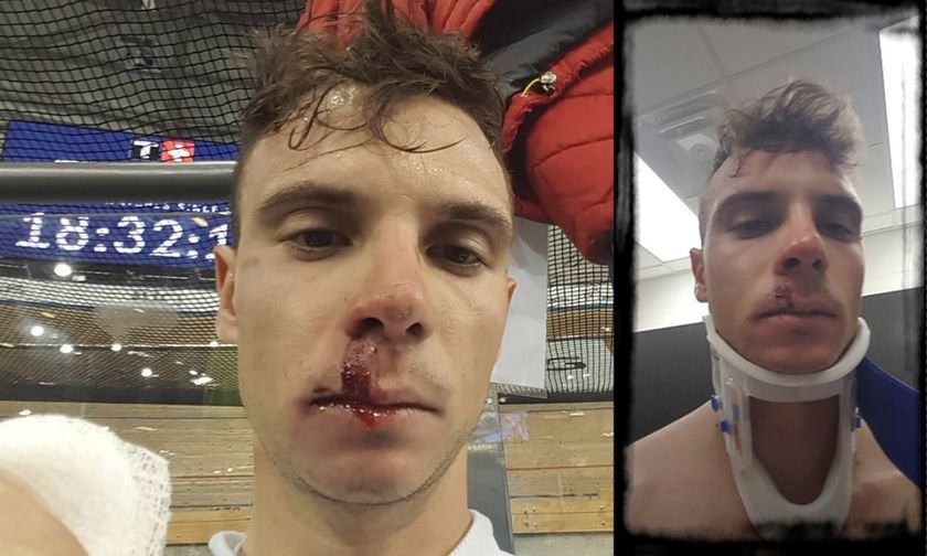 Χάλκινος και... ματωμένος ο Βολικάκης - Σφοδρή πτώση του πρωταθλητή της ποδηλασίας (pics)