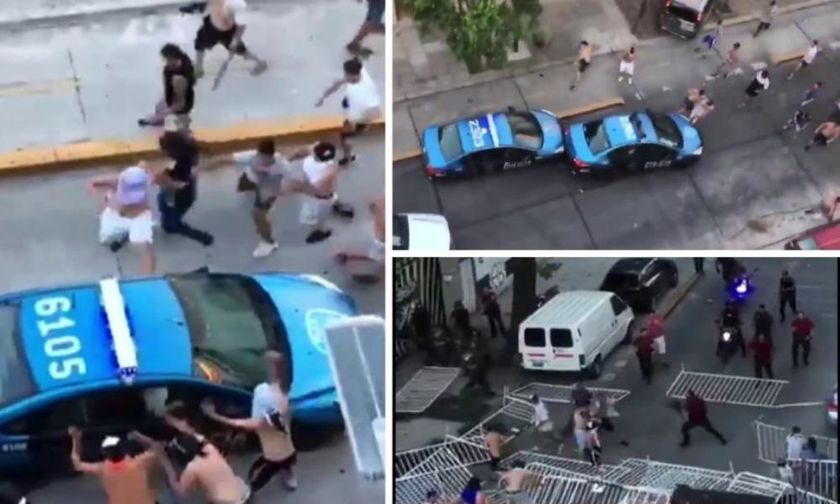 Αστυνομικοί στο έλεος των χούλιγκανς - Σοβαρά επεισόδια στην Αργεντινή με 26 τραυματίες (vids)