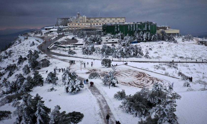 Ώρα 9:00 το πρωί - Η εικόνα από την Πάρνηθα που... μαγεύει