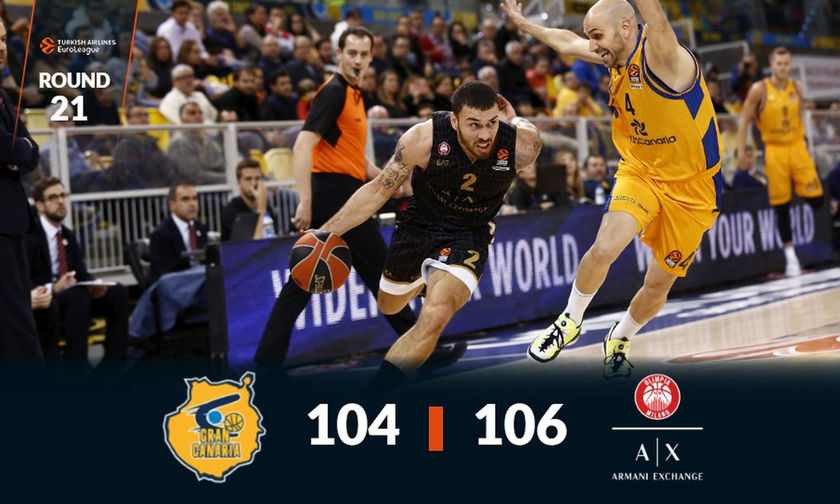 Τι ματς! Η Ολίμπια Μιλάνο 106-104 τη Γκραν Κανάρια! (vid)