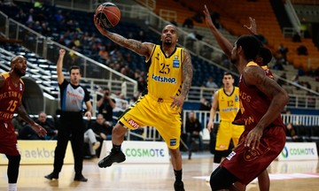 AEK - Ρέθυμνο 82-62: Mε δίδυμο τους Χάντερ-Γκρίφιν