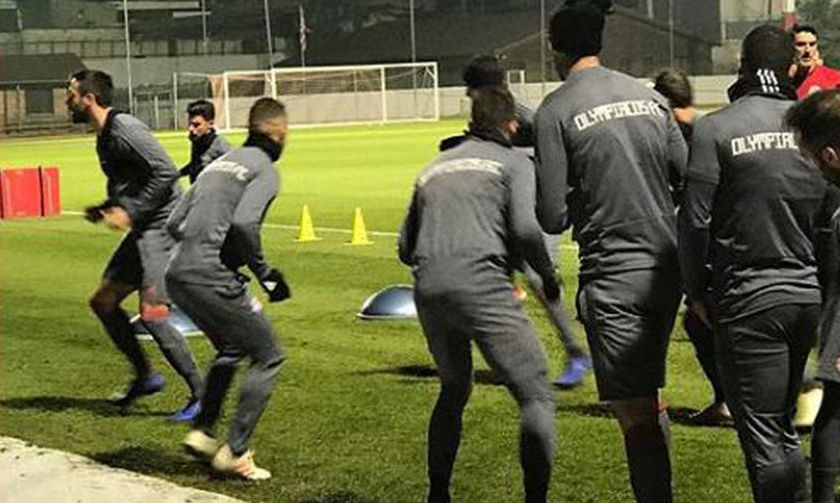 Η προετοιμασία του Ολυμπιακού σε εικόνες (pics)