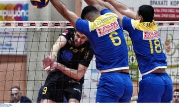 Volleyleague: Νίκη με ανατροπή για τον Παμβοχαϊκό επί της ΑΕΚ (3-2)