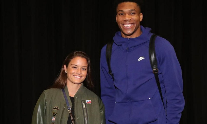 Η Σάκκαρη είδε τον Αντετοκούνμπο και χαρακτήρισε απίστευτη την εμπειρία του NBA