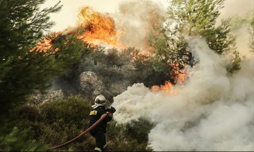 Λέσβος: Σε εξέλιξη δασική πυρκαγιά
