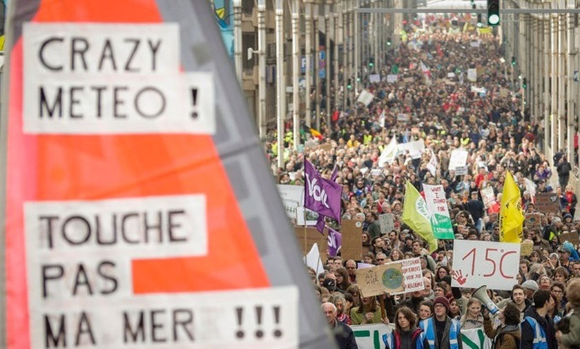 Βέλγιο: Χιλιάδες άνθρωποι διαδήλωσαν για την κλιματική αλλαγή