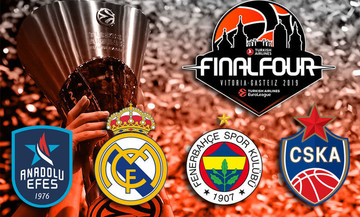 Final Four Euroleague 2019: Τελική «μάχη» χωρίς φαβορί στη Βιτόρια 