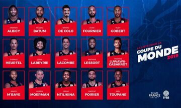 2019 FIBA Basketball World Cup: Με Τουπάν η προεπιλογή της Γαλλίας
