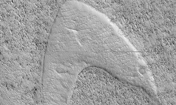 Η NASA βρήκε το σύμβολο του στόλου του «Σταρ Τρεκ» στην «Ελλάδα» του Άρη!