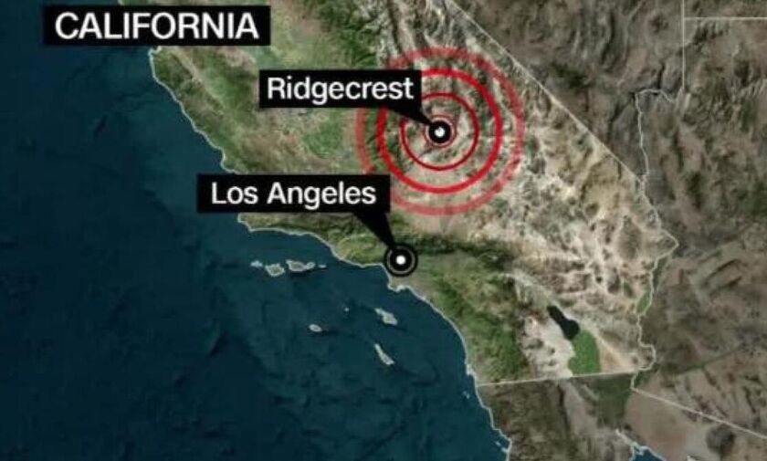 Η στιγμή του  σεισμού 7,1 Ρίχτερ στην Καλιφόρνια