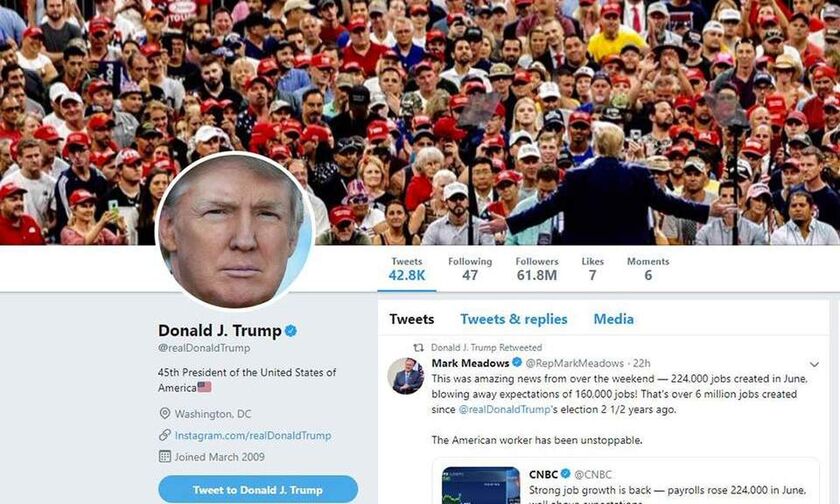 Δικαστήριο έκρινε αντισυνταγματικό να μπλοκάρει ο Τραμπ τους επικριτές του στο Twitter