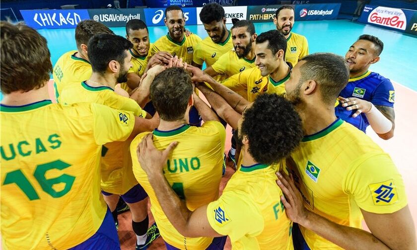 Η Βραζιλία στους "4" του Volleyball Nations League (vid)