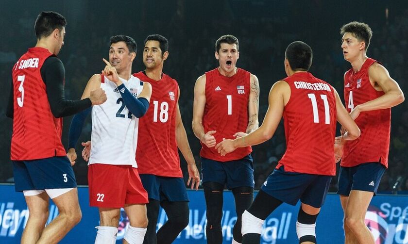 Στον τελικό του  Volleyball Nations League οι ΗΠΑ με Γκάρετ  (vid)