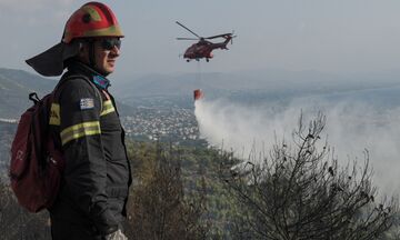 Φωτιά στη Νέα Μάκρη: Η κατάσταση αυτή την ώρα (pics + vids)