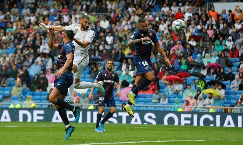 Primera Division: Ρεάλ - Λεβάντε 3-2: Ο Μπενζεμά έβαζε, η άμυνα έμπαζε (vid)