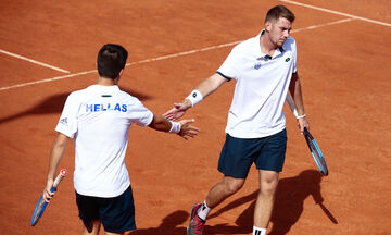 Davis Cup: Ήττα χωρίς κόστος για Τσιτσιπά, Καλοβελώνη (vid)