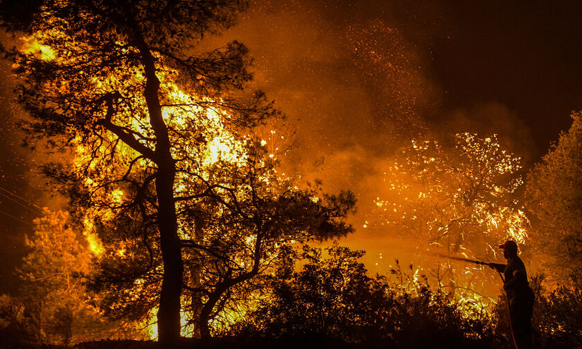 Ισχυρή πυρκαγιά στα Μέγαρα