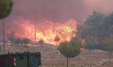 Μεγάλες πυρκαγιές μένονται στο Λουτράκι και στη Ζάκυνθο (vids)