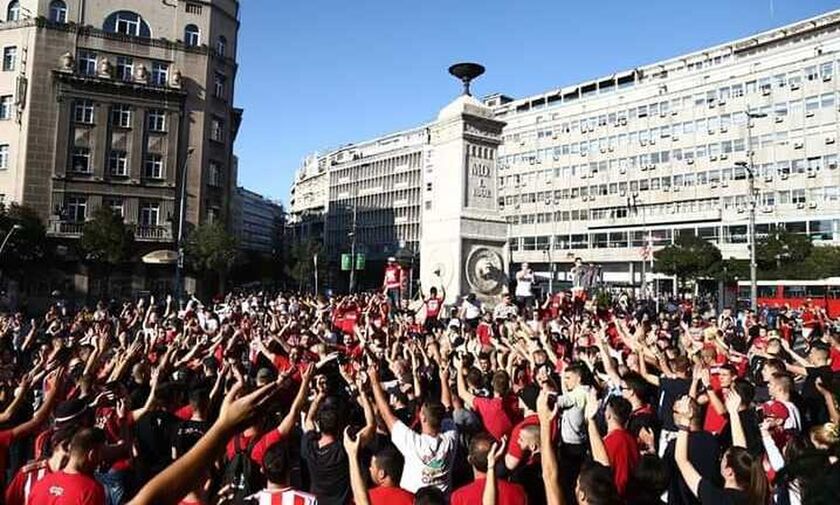 Χαμός στο Βελιγράδι από Ολυμπιακούς και Σέρβους (vids)