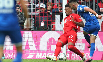 Bundesliga: Η Χόφενχαϊμ (2-1) έσπασε το αήττητο της Μπάγερν (highlights)