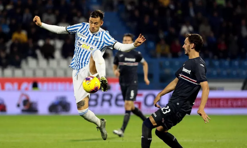 Serie A: Λυτρώθηκε στο 90' η Σαμπντόρια, 1-0 τη ΣΠΑΛ (αποτελέσματα, βαθμολογία)