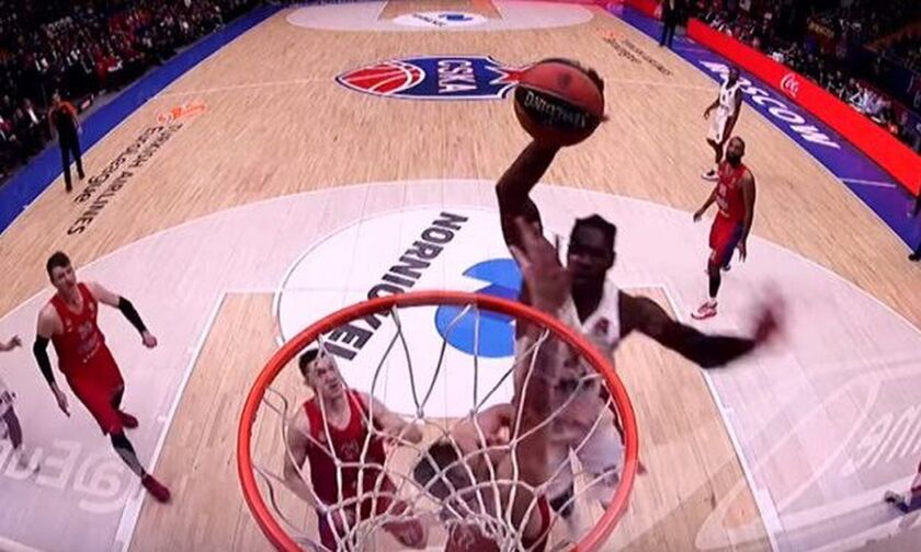 EuroLeague: Το poster dunk του Μπράντον Πολ με την ΤΣΣΚΑ στο Νο1 (vid)