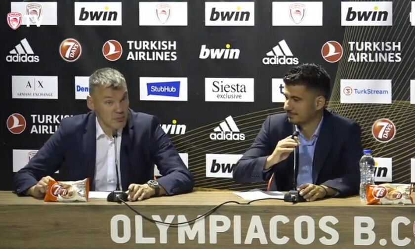 Γιασικεβίτσιους: «Στο πρώτο ημίχρονο μείναμε ζωντανοί γιατί ο Ολυμπιακός δεν έβαζε τρίποντα»