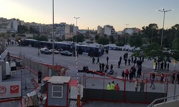 Ολυμπιακός - ΠΑΟΚ: Αστυνομία και drone στο Καραϊσκάκη πριν το ματς