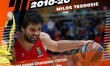 EuroLeague: Ο Τεόντοσιτς 37ος υποψήφιος για την All-Decade Team (vid)