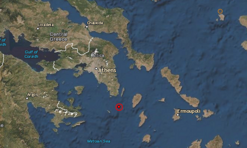 Σεισμός 4,1 Ρίχτερ ανοιχτά του Σουνίου «ξύπνησε» την Αθήνα