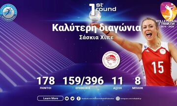 Volley League Γυναικών: Καλύτερη διαγώνια του πρώτου γύρου η Χίπε 