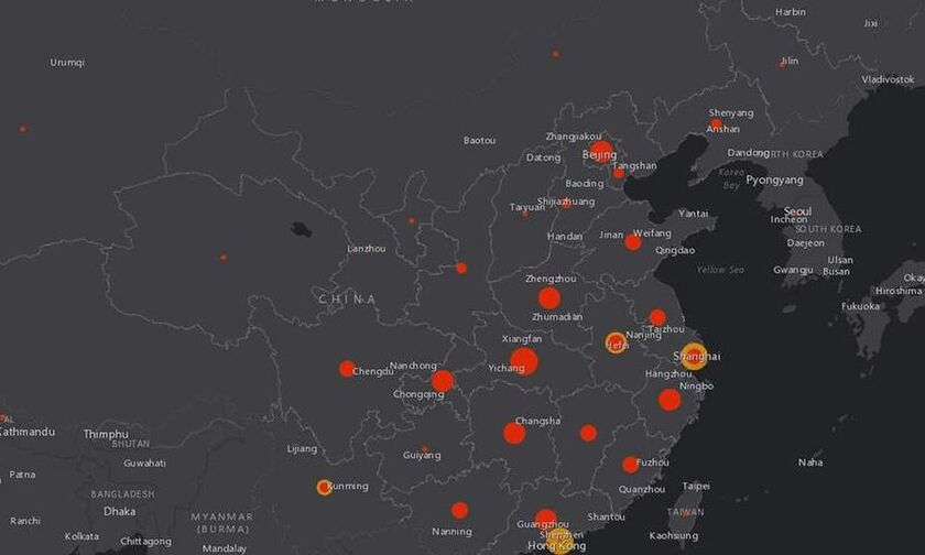 Κίνα-κοροναϊός: Η Γουχάν αναμένει άλλα 1.000 κρούσματα - Δείτε live την εξάπλωση του ιού